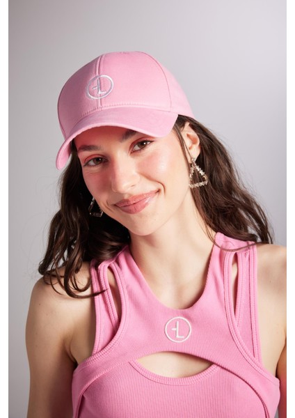 Logo Nakışlı Holly Cap Şapka Pembe