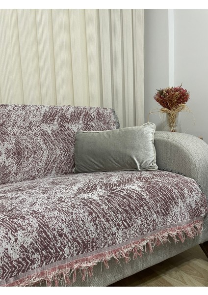 Home 170 x 220 cm Pamuklu Koltuk,çekyat Örtüsü Pied