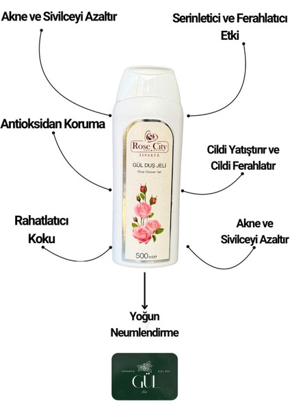 Gül Sabunu Güllü Duş Jeli ve Gül Şampuanı
