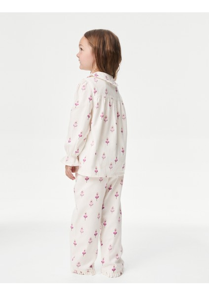 Saf Pamuklu Ballerin Pijama Takımı (1-8 Yaş)