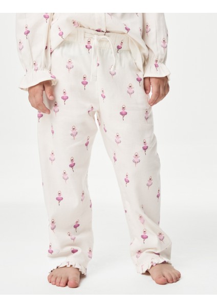 Saf Pamuklu Ballerin Pijama Takımı (1-8 Yaş)