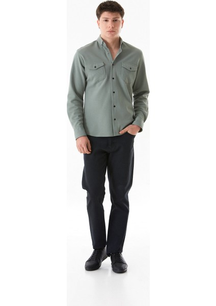 Fermuarlı Regular Fit Jean