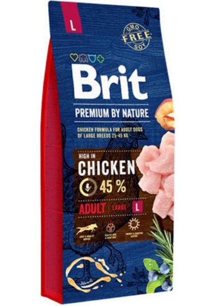Brit Premium By Nature Chicken Adult Large 15KG Tavuklu Büyük Irk Yetişkin Köpek Maması