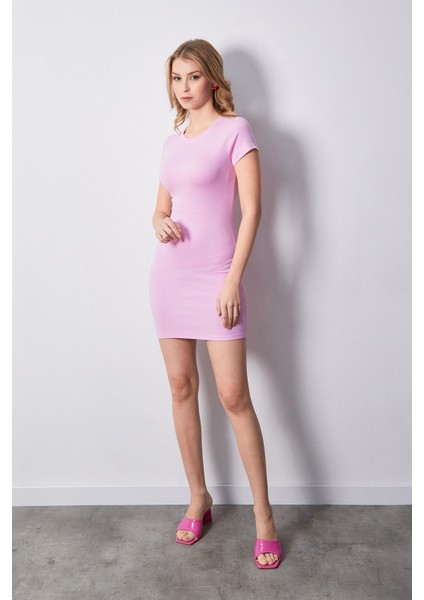 Basic Bisiklet Yaka Elbise modelleri