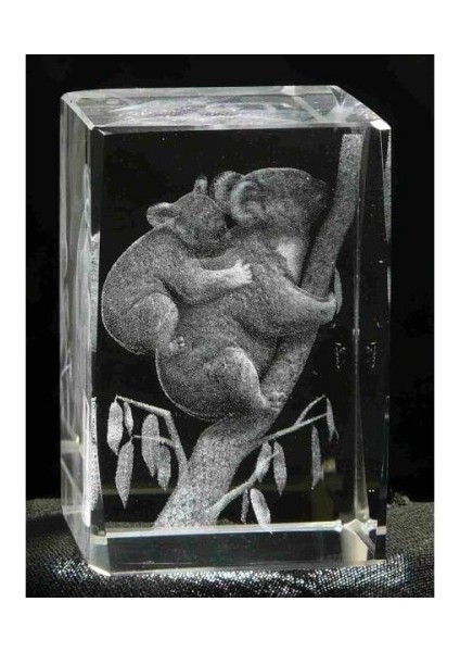 3D Kristal Koala Modeli