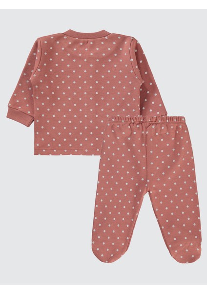 Kız Bebek Pijama Takımı 1-6 Ay Kiremit fiyatları