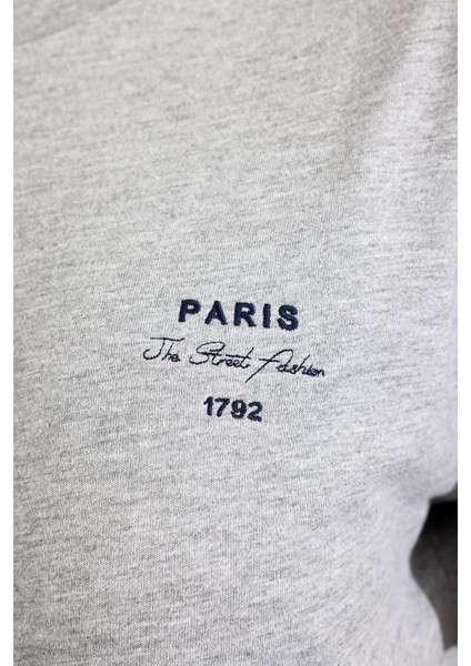Gri Melanj Paris Tişört fiyatları
