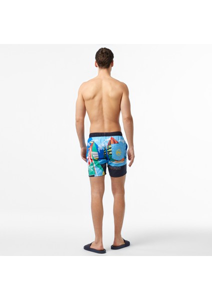 Nautıca Erkek Mavi Standart Fıt Şort Mayo fiyatları