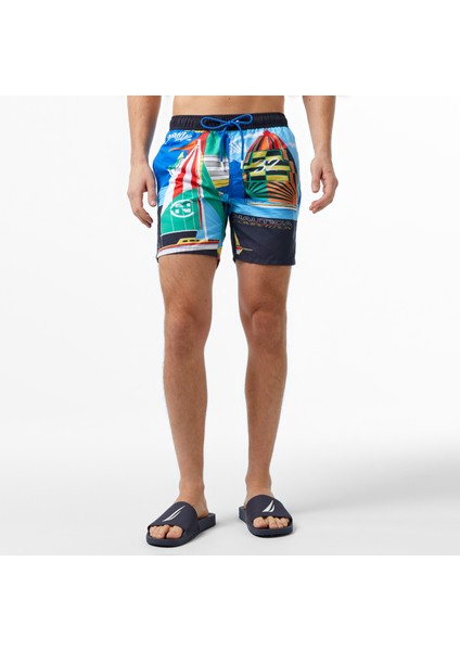 Nautıca Erkek Mavi Standart Fıt Şort Mayo modelleri