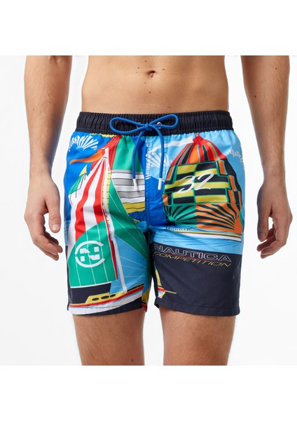 Nautıca Erkek Mavi Standart Fıt Şort Mayo fırsatları