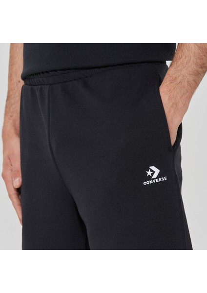 Go-To Embroidered Star Chevron Fleece Unisex Siyah Şort indirimleri