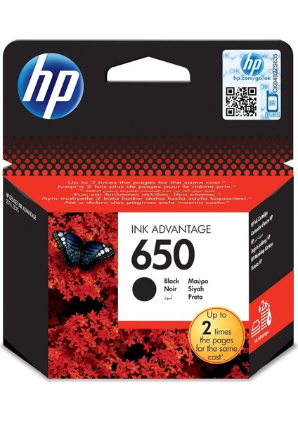 HP 650 Black Siyah Kartuş CZ101AE