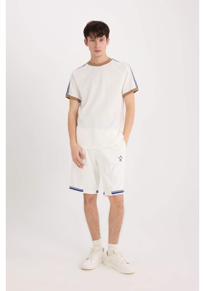 %100 Pamuk Regular Fit Bisiklet Yaka Kısa Kollu Pike Tişört C2563AX25SP fiyatları