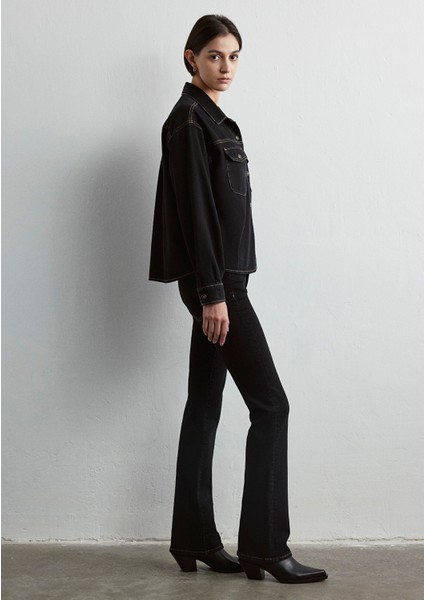 Lizzie Gold Denim Siyah Jean Gömlek 1210785-87787 indirimleri