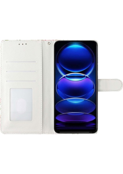 Xiaomi Redmi Note 14 Pro 5G Kılıf Pu Deri Cüzdan Telefon Kapağı 3D Desen Baskı-Baykuş (Yurt Dışından)