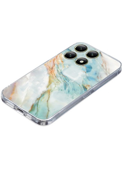 Xiaomi 14T Kılıf Desen Baskı Darbeye Dayanıklı Yumuşak Tpu Telefon Kapağı-Yağlı Boya Mermer Için (Yurt Dışından)