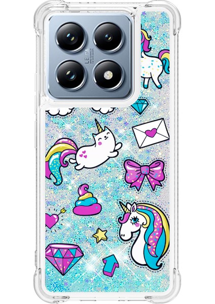Xiaomi 14T Pro-Xiaomi 14T Kılıf Yb Quicksand Serisi-2 Sıvı Quicksand Desen Tpu Telefon Kapağı-At Ve Elmas (Yurt Dışından) fiyatları