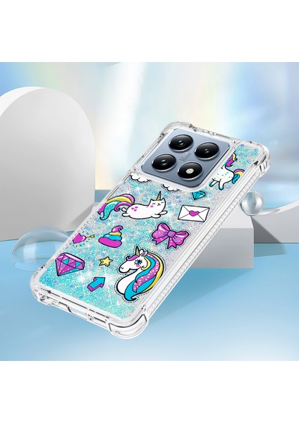 Xiaomi 14T Pro-Xiaomi 14T Kılıf Yb Quicksand Serisi-2 Sıvı Quicksand Desen Tpu Telefon Kapağı-At Ve Elmas (Yurt Dışından) indirimleri