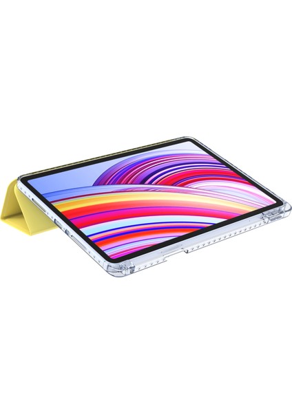 Xiaomi Redmi Pad Pro 5G - Pad Pro - Poco Pad 4G Origami Şeffaf Tablet Kapağı-Sarı Için (Yurt Dışından)