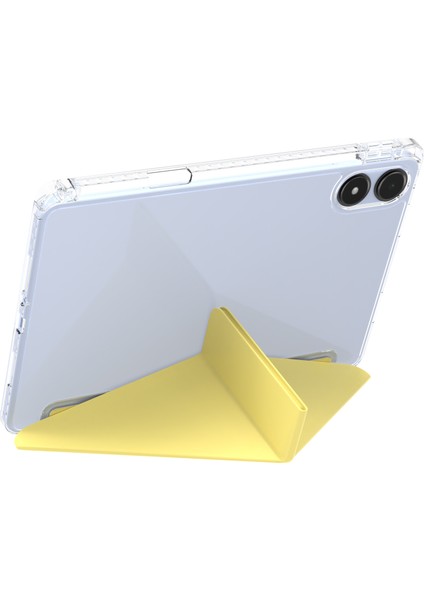 Xiaomi Redmi Pad Pro 5G - Pad Pro - Poco Pad 4G Origami Şeffaf Tablet Kapağı-Sarı Için (Yurt Dışından)