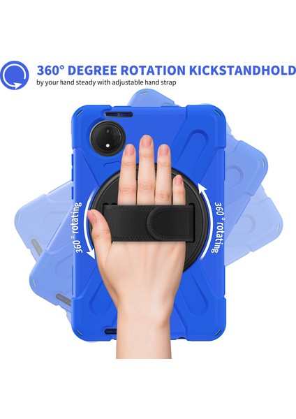 Xiaomi Redmi Pad Se 4G 8.7 Inç Tpu Pc Silikon Tablet Kılıfı Omuz Askılı-Mavi (Yurt Dışından) fırsatları