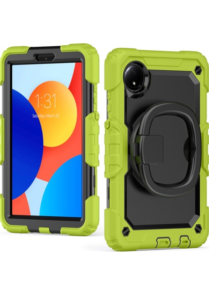 Xiaomi Redmi Pad Se 4G 8.7 Inç Pc+Silikon Tablet Kılıfı, Omuz Askılı-Sarıyeşil (Yurt Dışından) fiyatları