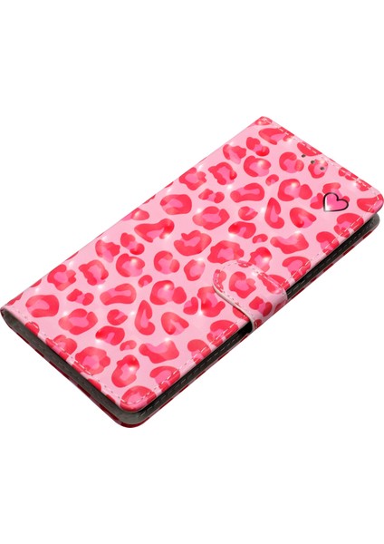 Xiaomi Redmi Için A4 5G Kılıf Pu Deri Cüzdan Telefon Kapağı 3D Desen Baskı-Pembe Leopar Baskı (Yurt Dışından) fiyatları