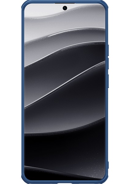 Nıllkın Frosted Shield Pro Xiaomi Redmi Note 14 Pro 5G Kılıf Mat Pc+Tpu Telefon Kapağı-Mavi (Yurt Dışından)