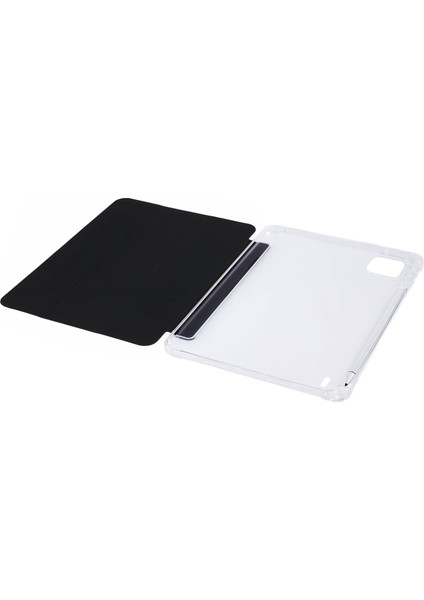 Xiaomi Pad 7 Pro - Pad 7 Kılıfı Kalem Yuvası İle Üç Katlı Pu Deri + Tpu Tablet Kapağı Otomatik Uyandırma - Uyku-Siyah (Yurt Dışından)