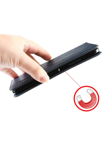 Xiaomi 15 Pro Cüzdan Retro Dokulu Telefon Kılıfı-Mavi (Yurt Dışından)