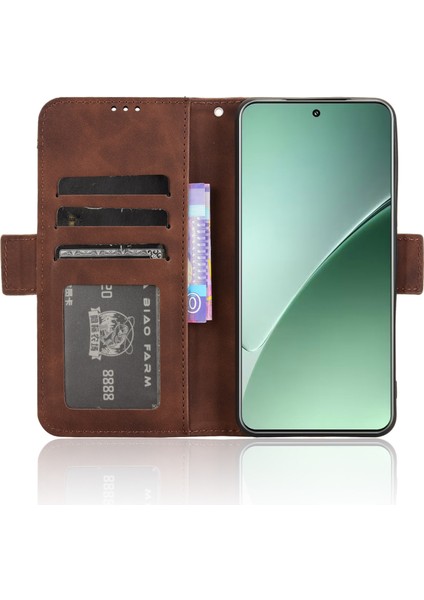 Xiaomi 15 Için Çoklu Kart Yuvalı Telefon Cüzdan Kapağı-Kahverengi (Yurt Dışından) fırsatları