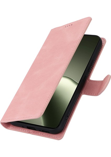 Xiaomi 14T Kılıf Cüzdan Görünümlü Pu Deri Telefon Kılıfı-Pembe (Yurt Dışından) fırsatları