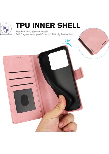 Xiaomi 14T Kılıf Cüzdan Görünümlü Pu Deri Telefon Kılıfı-Pembe (Yurt Dışından) indirimleri