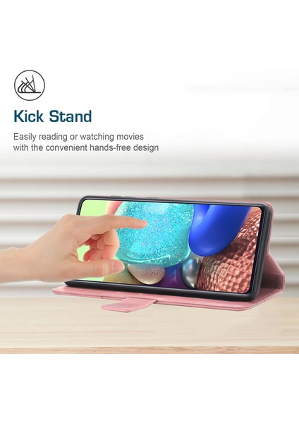 Xiaomi 15 Pro Kılıf Y-Şekilli Çizgiler Baskı Deri Telefon Kapağı-Pembe (Yurt Dışından)