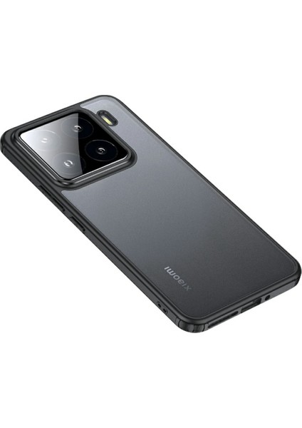 Xiaomi 15 Kılıf Pc+Tpu Telefon Kapağı Hava Yastığı Koruması-Siyah (Yurt Dışından)