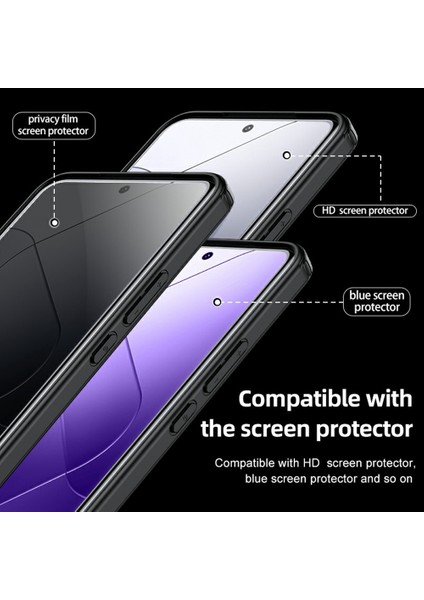 Xiaomi 15 Kılıf Pc+Tpu Telefon Kapağı Hava Yastığı Koruması-Siyah (Yurt Dışından)