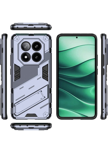 Xiaomi Redmi Note 14 Pro 5G Kılıf Pc+Tpu Standlı Darbeye Dayanıklı Telefon Kılıfı-Koyu Mavi (Yurt Dışından) fırsatları