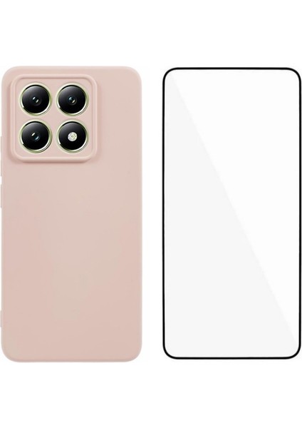 Xiaomi 14T Kılıf Yumuşak Tpu Telefon Kapağı Ekran Koruyucu-Pembe (Yurt Dışından)