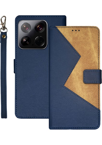 Xiaomi 15 Kılıf Kart Yuvaları Ekleme Renkli Deri Telefon Kapağı-Mavi Için (Yurt Dışından)