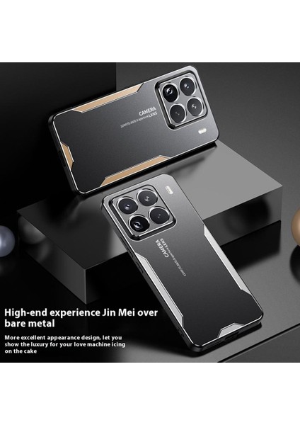 Xiaomi 15 Pro Telefon Kılıfı Için Alüminyum Alaşımlı Tpu Pc Arka Kapak-Kırmızı (Yurt Dışından)