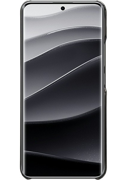 Xiaomi Redmi Için Not 14 Pro 5G Kılıf Çift Kart Yuvaları Pu Deri + Sert Pc Telefon Kapağı-Siyah (Yurt Dışından)