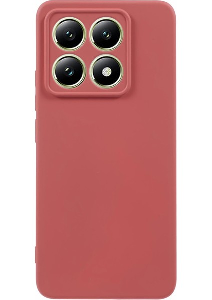Xiaomi 14T Kılıf Için Tpu Arka Yumuşak Çizilmez Fiber Astar Telefon Kapağı-Alıç Kırmızı (Yurt Dışından)
