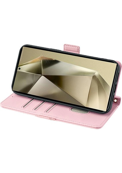 Xiaomi Poco X6 5G Deri Cüzdan Kılıfı Rfıd Engelleme Kapağı El Kayışı-Pembe (Yurt Dışından) modelleri