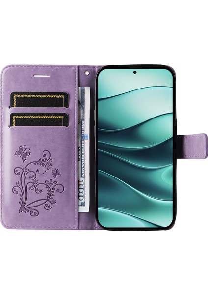 Xiaomi Redmi Note 14 5G Kılıf Deri Telefon Kılıfı -Açık Mor (Yurt Dışından) fiyatları