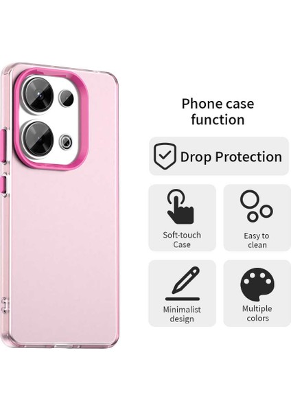 Xiaomi Redmi Için Not 13 Pro 4G-Poco M6 Pro 4G Telefon Arka Kapak-Kırmızı (Yurt Dışından) fırsatları