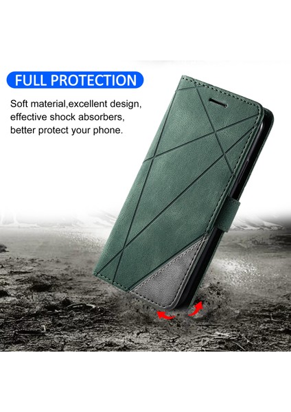 Xiaomi Redmi 13 5G-4G-Poco M6 4G-Redmi Note 13R 5G Ekleme Cüzdan Telefon Kapağı-Yeşil (Yurt Dışından) indirimleri