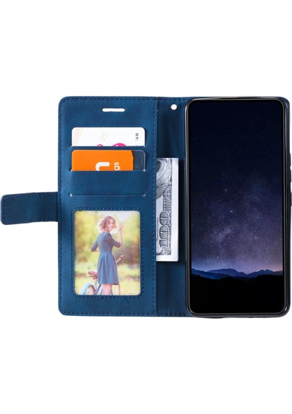 Xiaomi Redmi 13 5G-4G-Poco M6 4G-Redmi Note 13R 5G Ekleme Cüzdan Telefon Kapağı-Mavi Için (Yurt Dışından) fırsatları