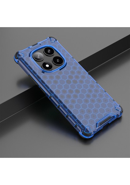 Xiaomi Redmi Note 14 Pro 5G Kılıf Pc+Tpu Telefon Kapağı Petek Şekli-Mavi (Yurt Dışından)