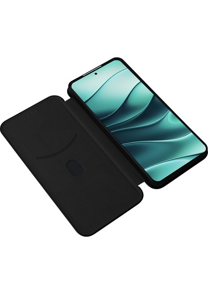 Xiaomi Redmi Için Not 14 5G-14 4G Kılıf Karbon Fiber Doku Damla Korumalı Pu Deri Telefon Kapağı-Siyah (Yurt Dışından) modelleri