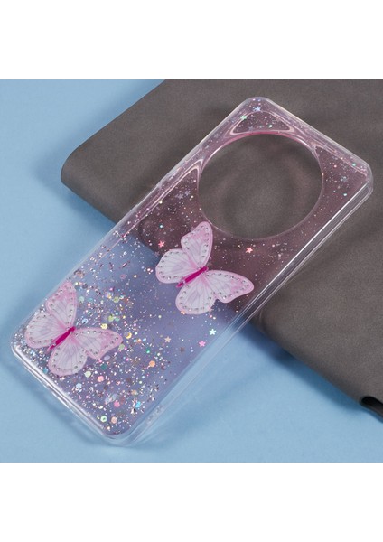 Xiaomi Poco C75 4G-Redmi 14R 5G-Redmi 14C 4G Kılıf Epoksi Pvc Tpu Estetik Telefon Kapağı-Pembe (Yurt Dışından)